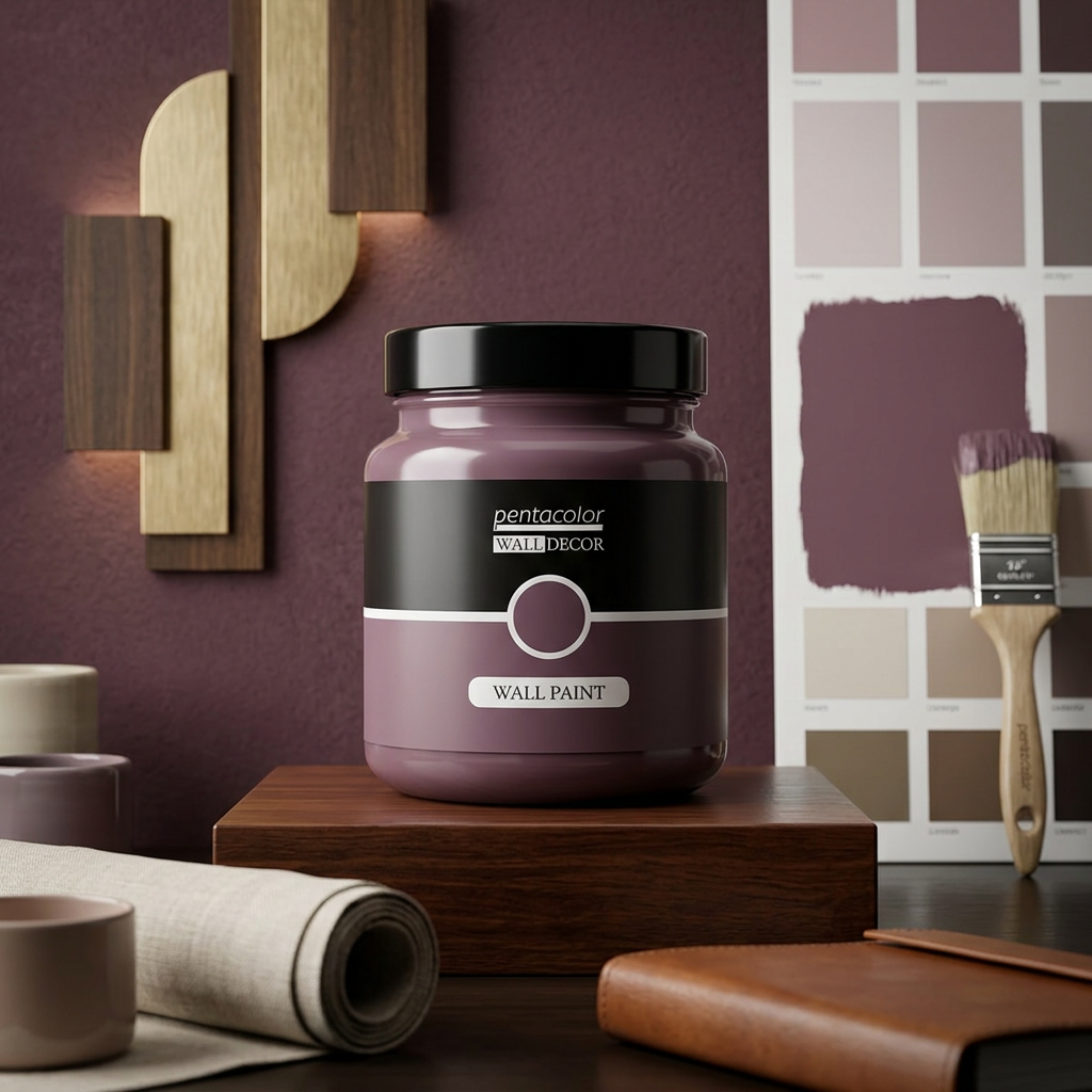 Barva na zeď WALL DECOR 1000 ml ŠVESTKOVÁ