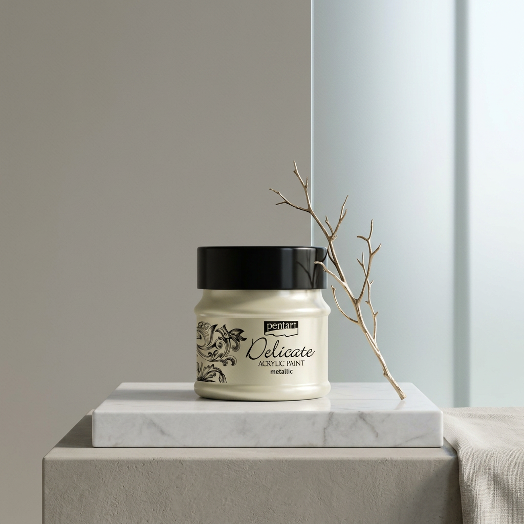 Akrylová barva delikátní metalická PENTART 50 ml TMAVÁ ZLATÁ