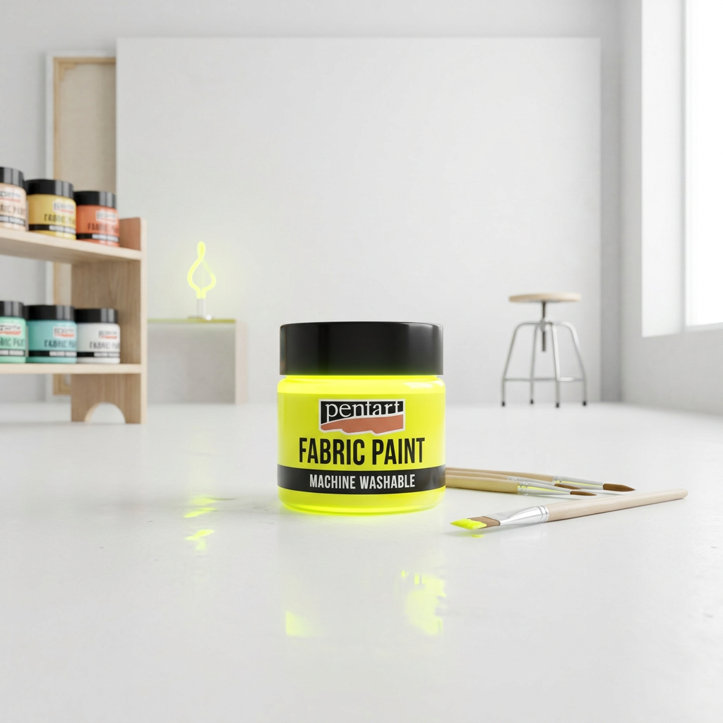 Barva na textil PENTART 30 ml NEON ŽLUTÁ
