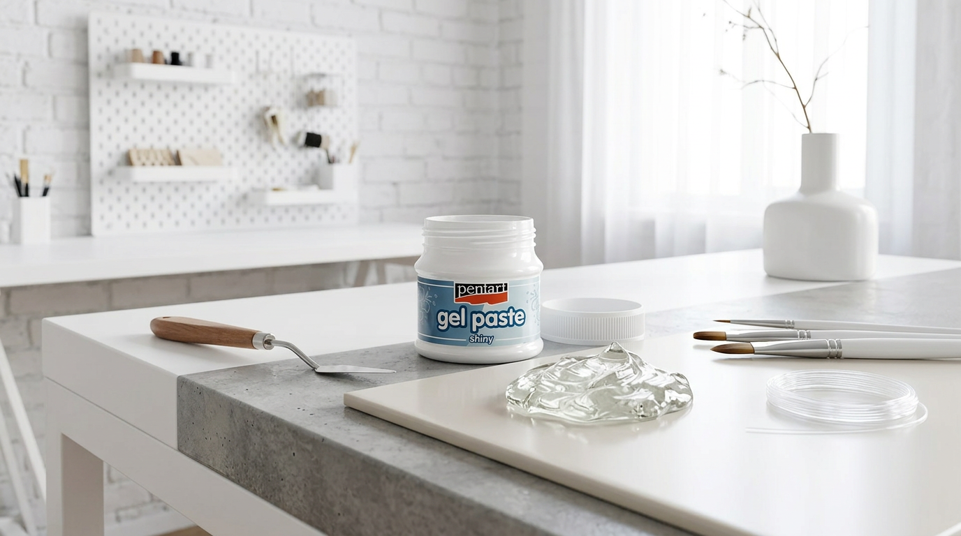 Gelová pasta transparentní PENTART 50 ml LESK