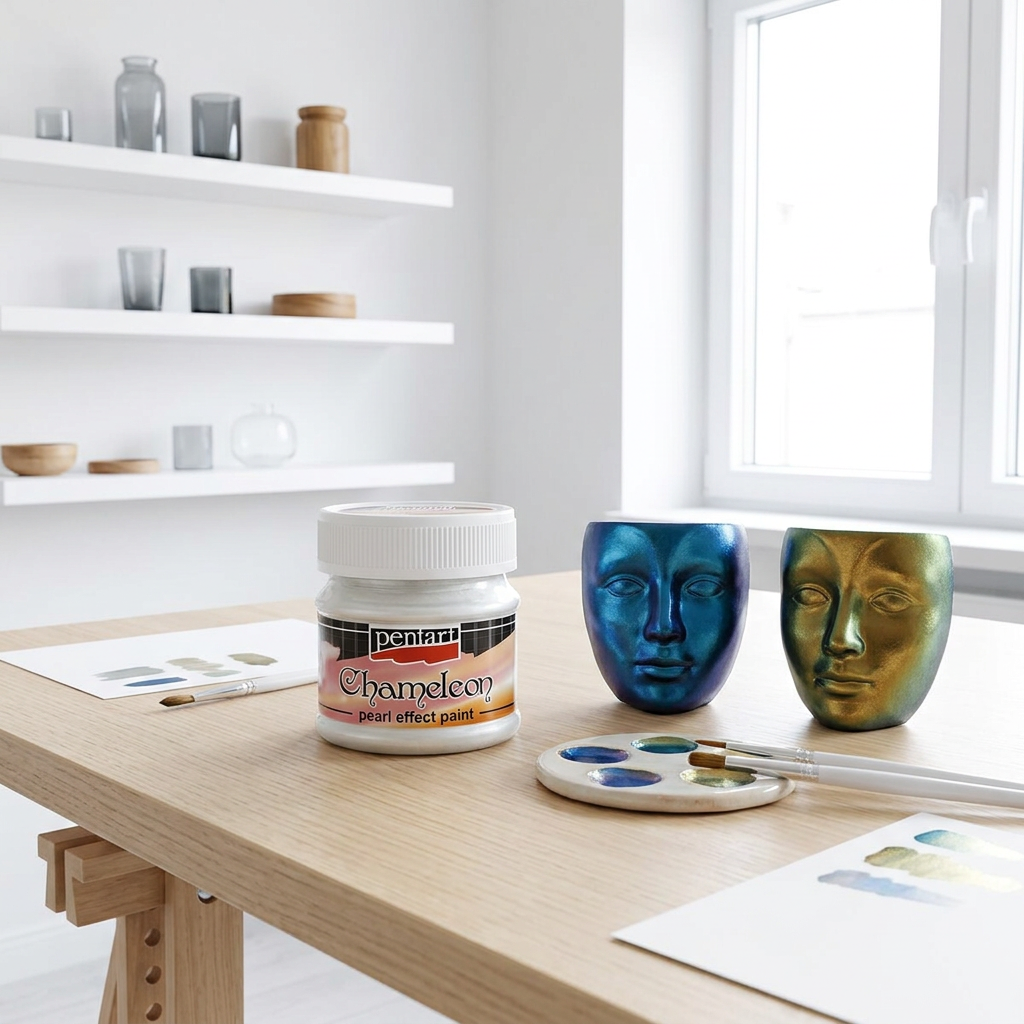 Chameleon perleťová akrylová barva PENTART 50 ml MODRÁ-ZLATÁ