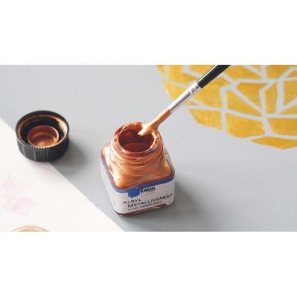Sada Akrylová barva metalická KREUL GLAMOUR LIVING 6 x 20 ml