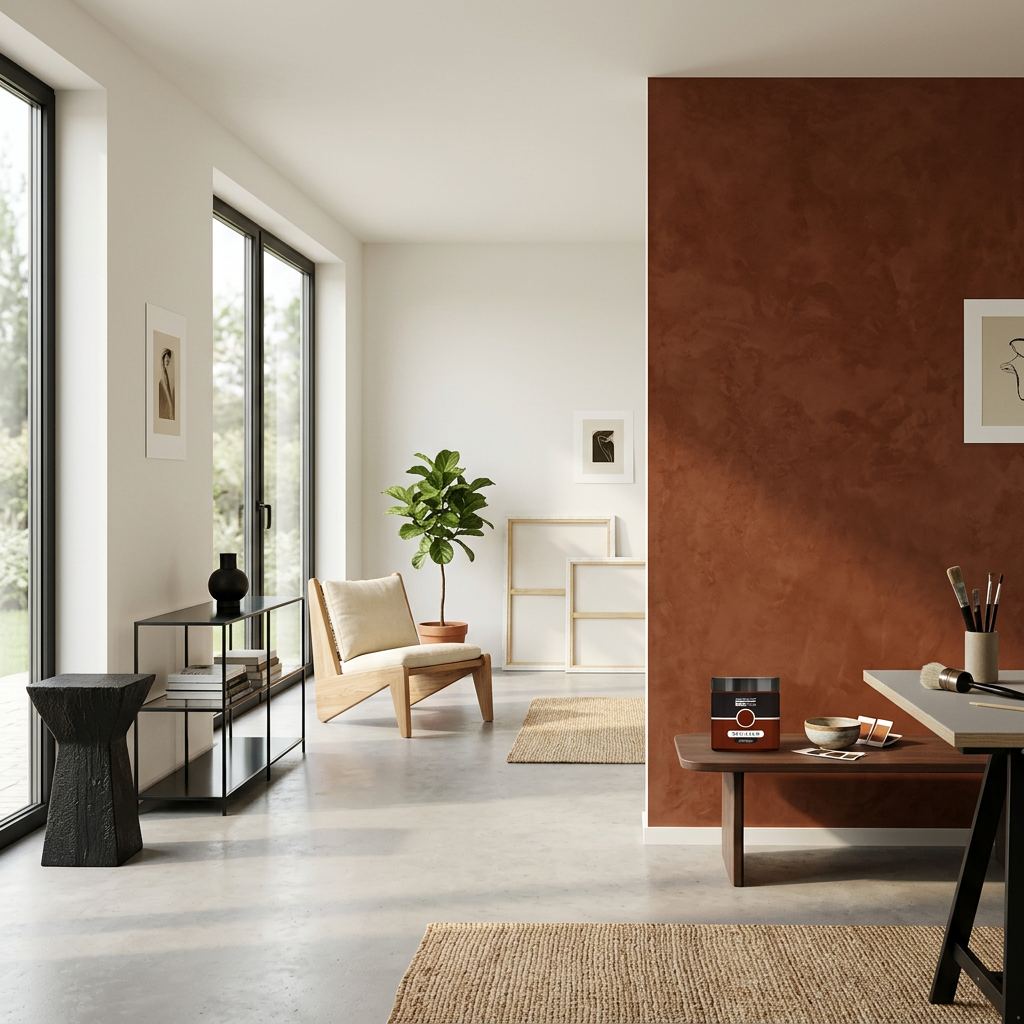 Lazurovací barva na zeď antique WALL DECOR 500 ml REZAVÁ HNĚDÁ