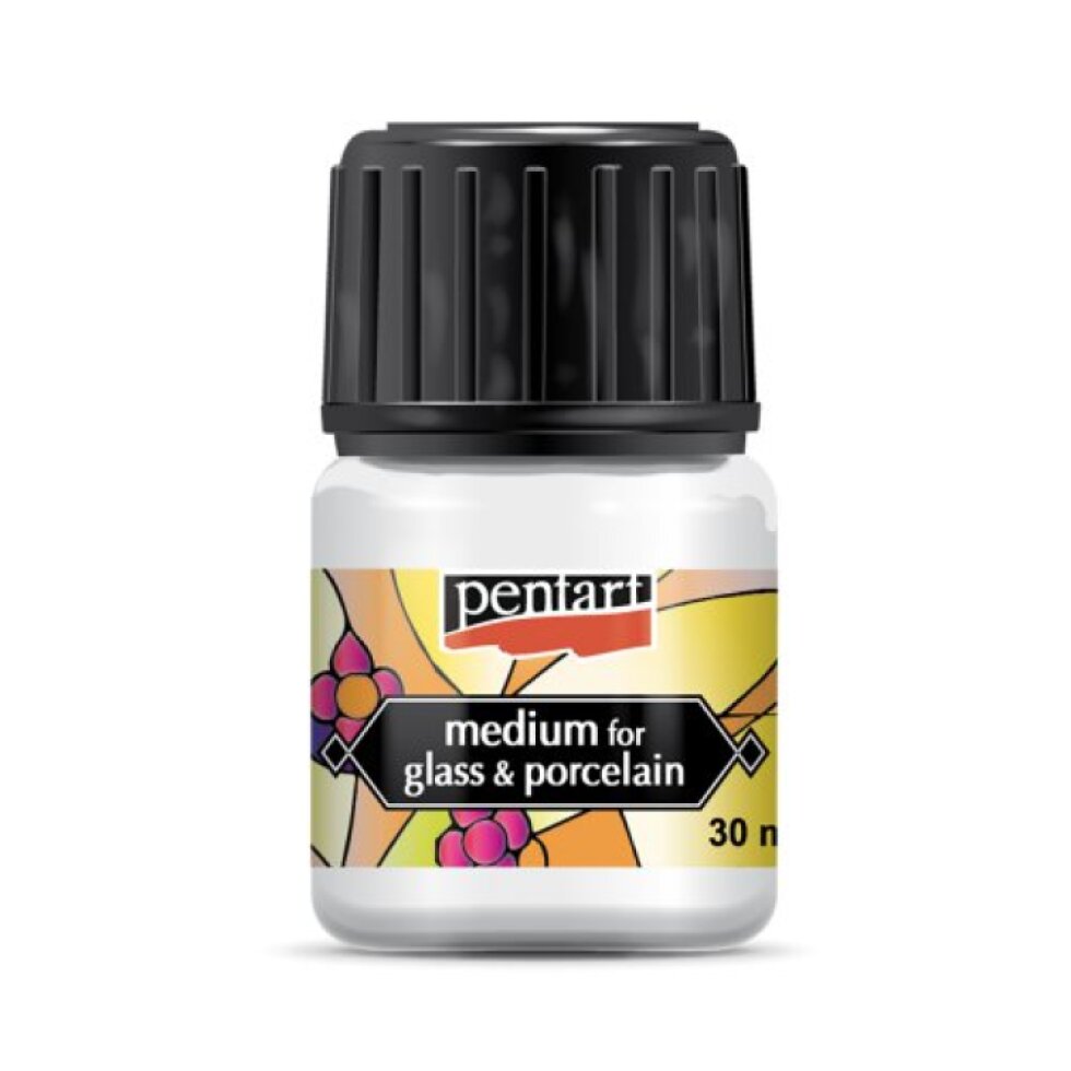 Médium pro barvy na sklo a porcelán PENTART 30 ml