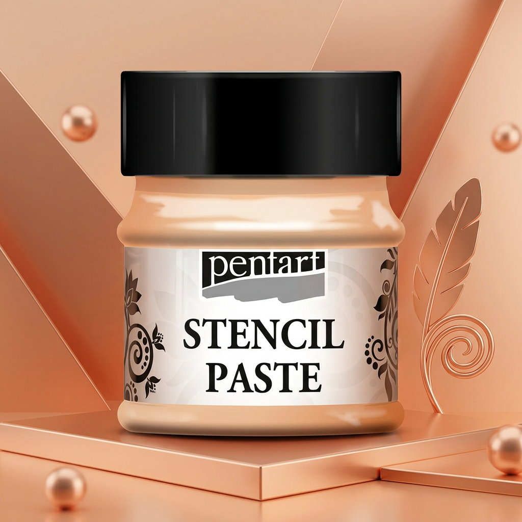 Šablonová pasta perleťová PENTART 50 ml MERUŇKOVÁ