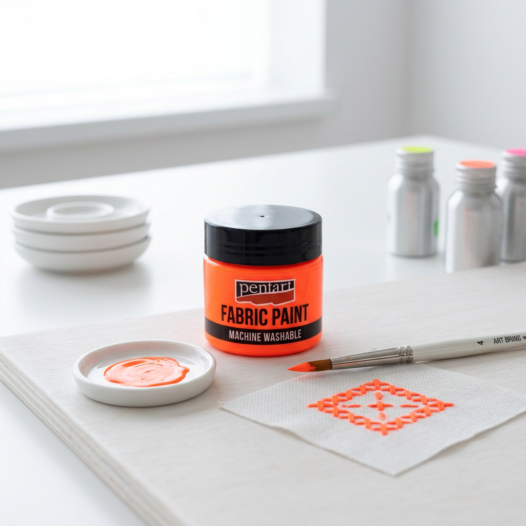 Barva na textil PENTART 30 ml NEON ORANŽOVÁ