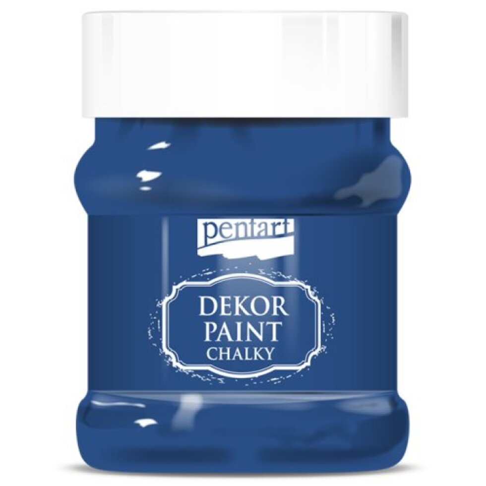 Křídová a dekorační barva PENTART 230 ml OCELOVÁ MODRÁ
