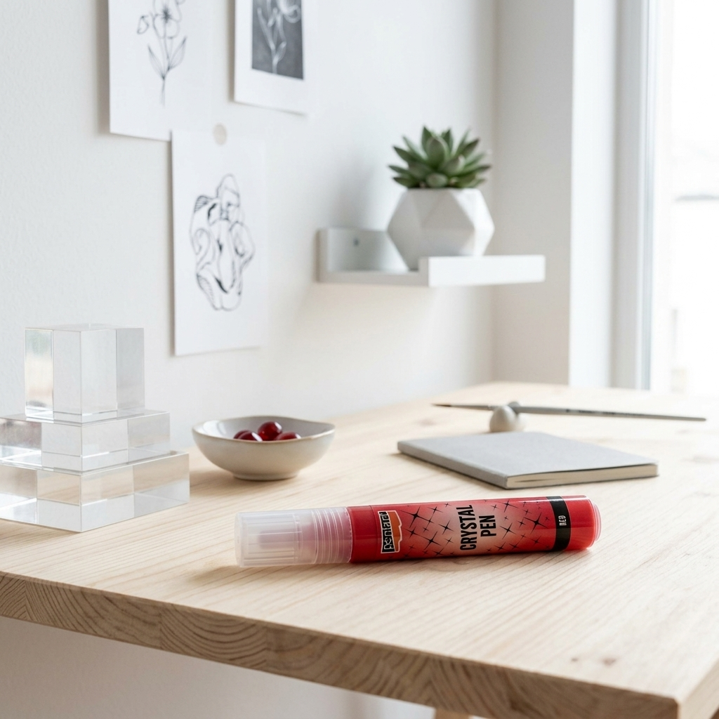 Křišťálové pero PENTART 30 ml ČERVENÁ