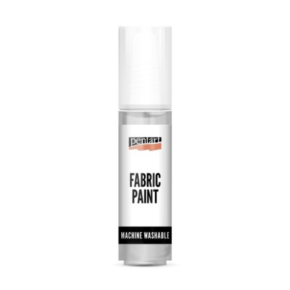 Barva na světlý a tmavý textil metalická PENTART 20 ml STŘÍBRNÁ