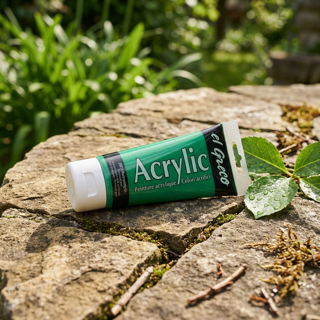 Akrylová barva EL GRECO 150 ml PERMANENTNÍ ZELENÁ