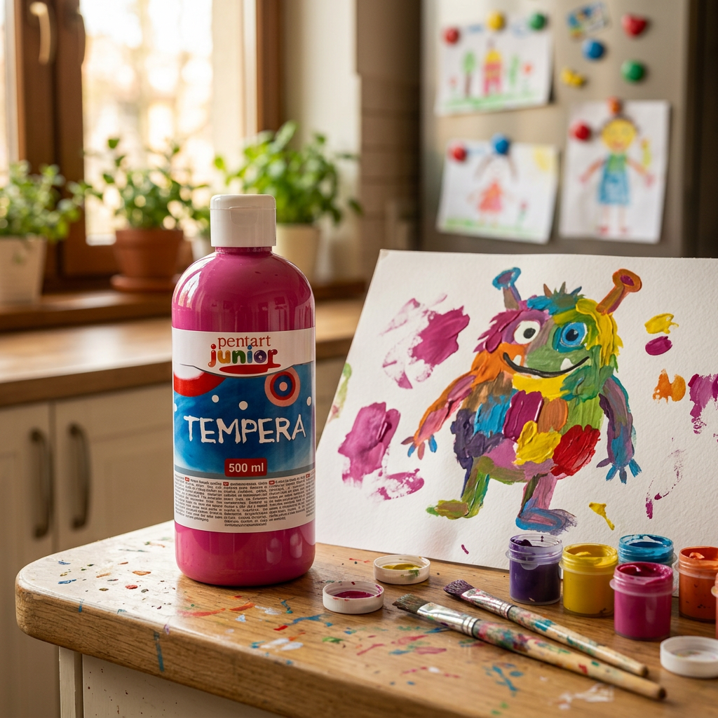 Temperová barva Junior PENTART 500 ml MAGENTA