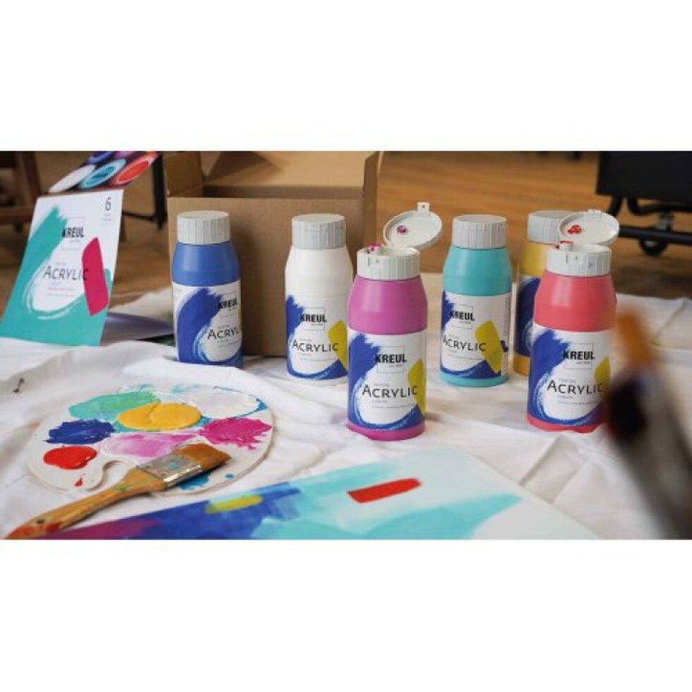 Sada Akrylová barva TRITON KREUL 6 x 750 ml MODERNÍ BARVY