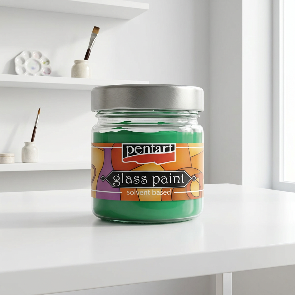 Barva na sklo nevypalovací PENTART 30 ml ZELENÁ