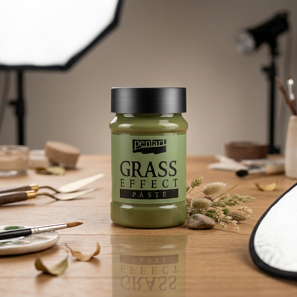 Pasta s travičkovým efektem GRASS EFFECT PENTART 100 ml TRÁVOVÁ ZELENÁ