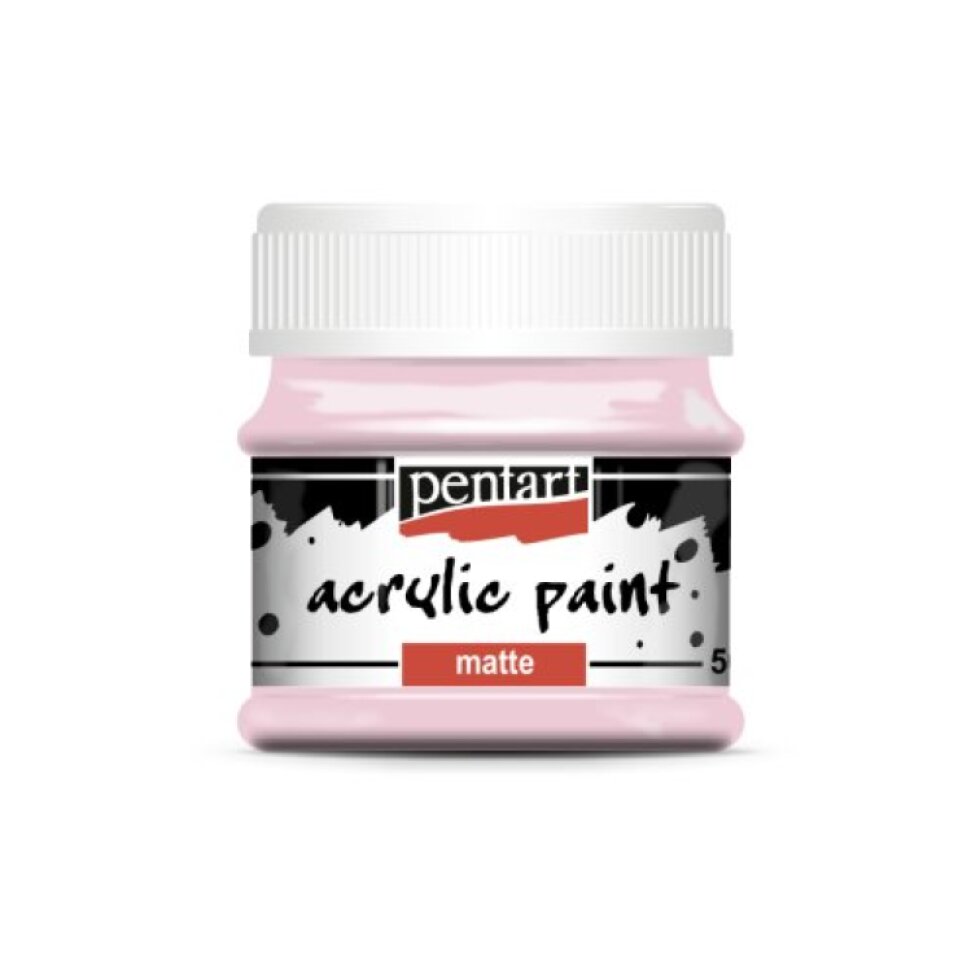 Akrylová barva matná PENTART 50 ml COUNTRY RŮŽOVÁ