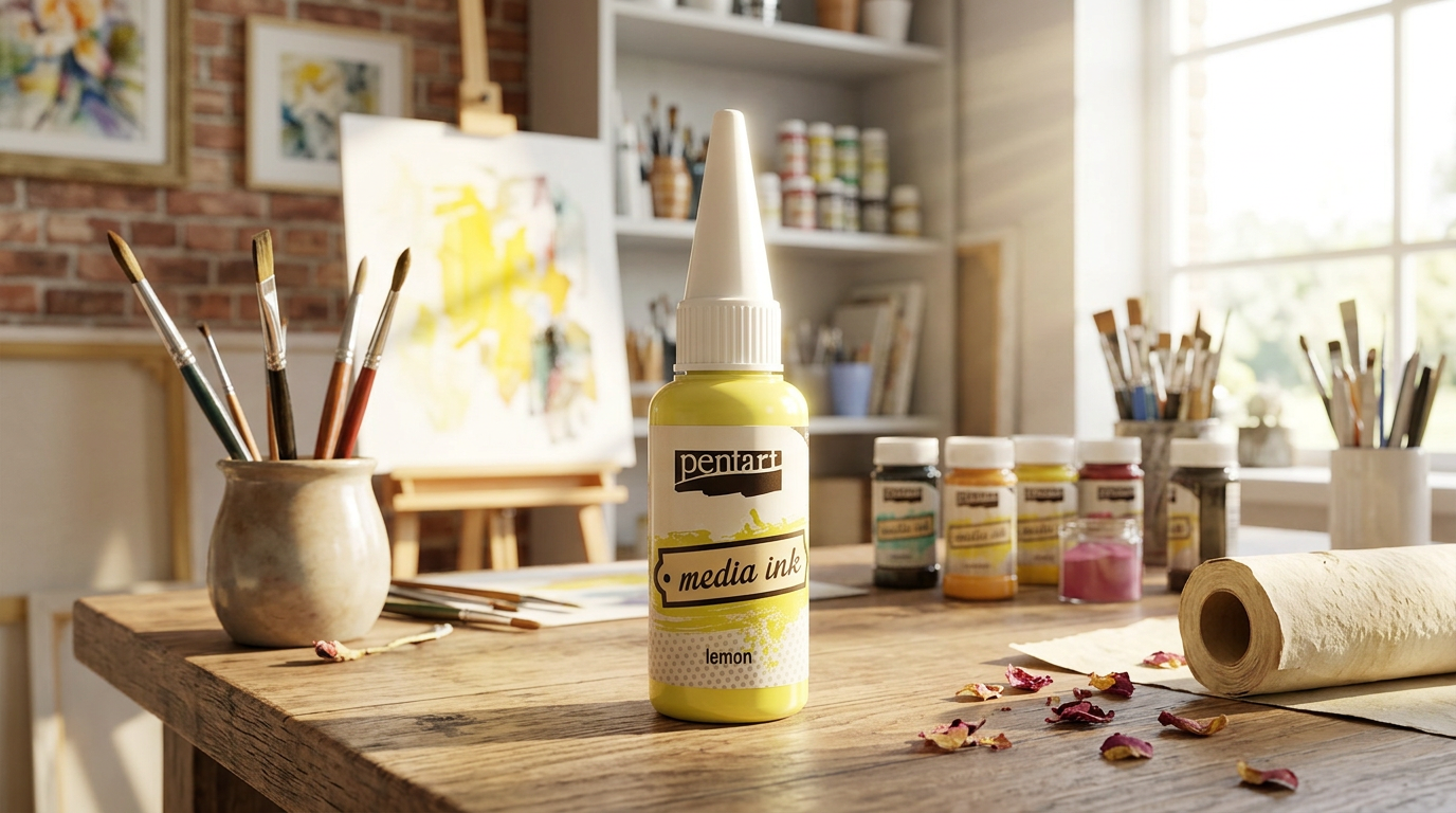 Alkoholový inkoust MEDIA INK PENTART 20 ml CITRÓNOVÁ