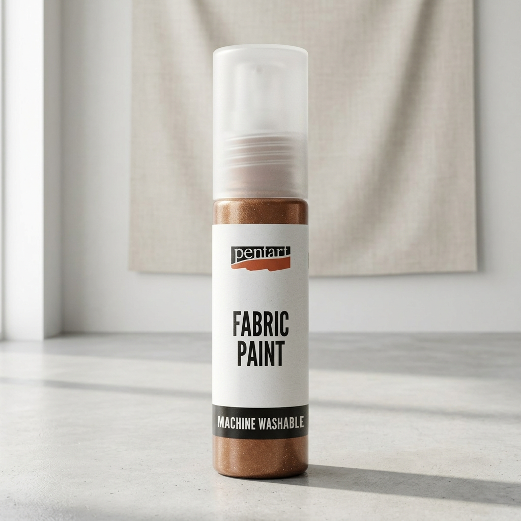 Barva na světlý a tmavý textil metalická PENTART 20 ml BRONZOVÁ