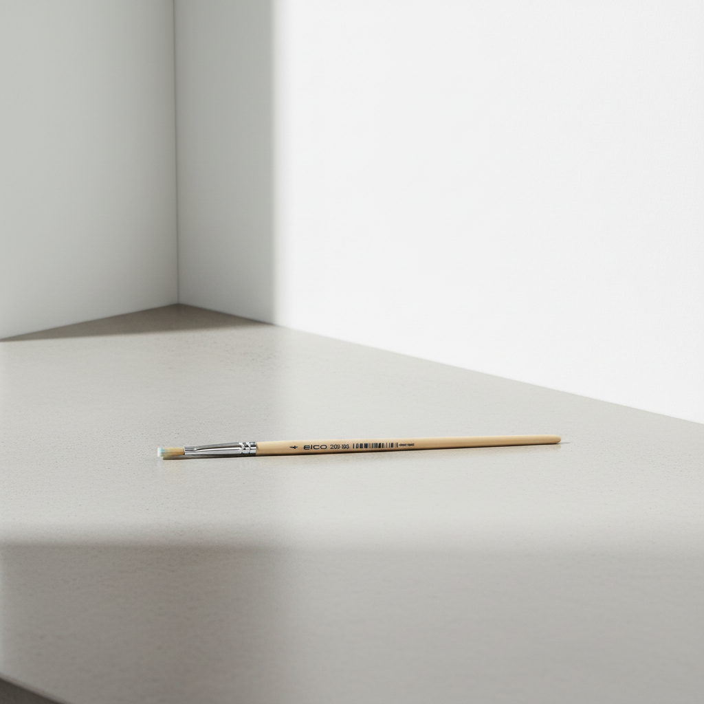 Školní štětec ELCO PINSEL plochý - Přírodní štětiny - velikost 4