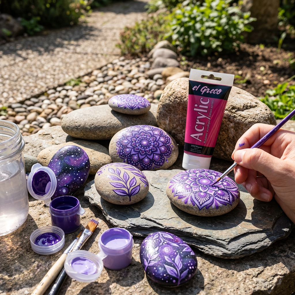 Akrylová barva EL GRECO 150 ml PURPUROVÁ