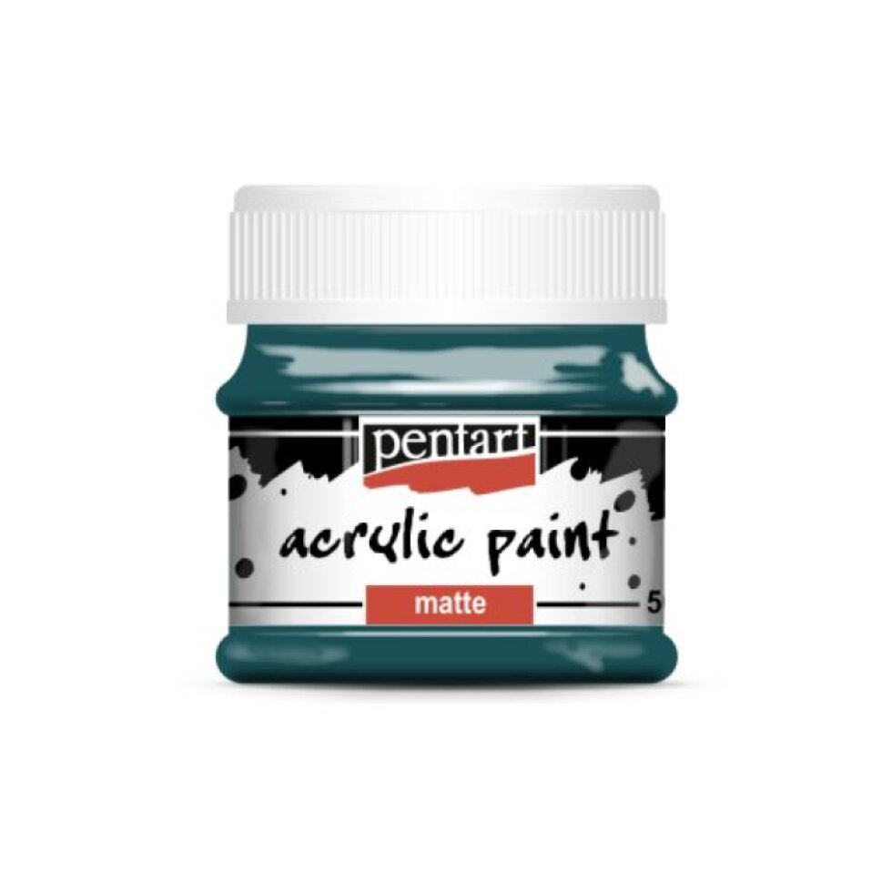 Akrylová barva matná PENTART 50 ml TYRKYSOVÁ MODRÁ