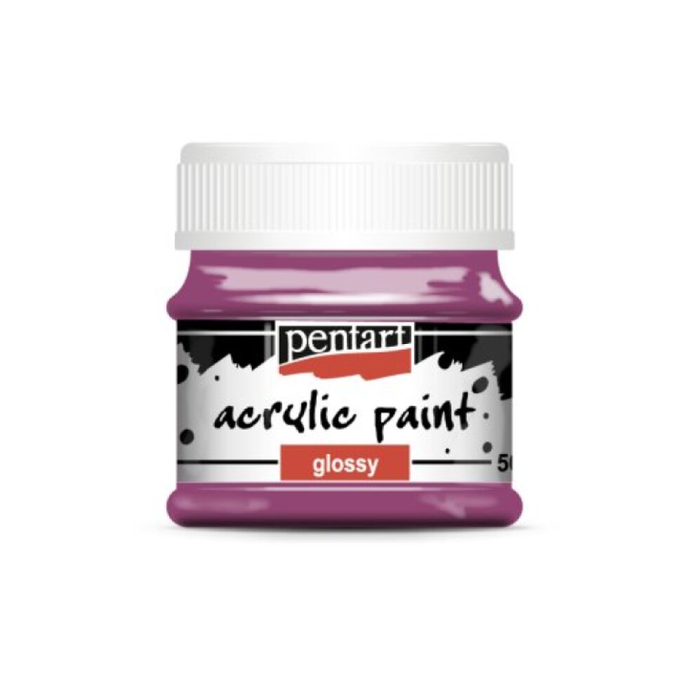 Akrylová barva lesklá PENTART 50 ml TMAVÁ PURPUROVÁ