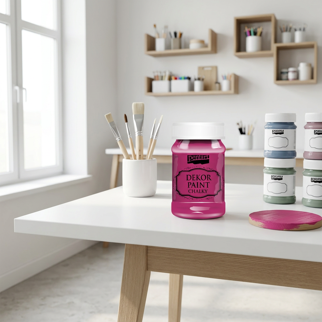 Křídová a dekorační barva PENTART 100 ml RŮŽOVÁ