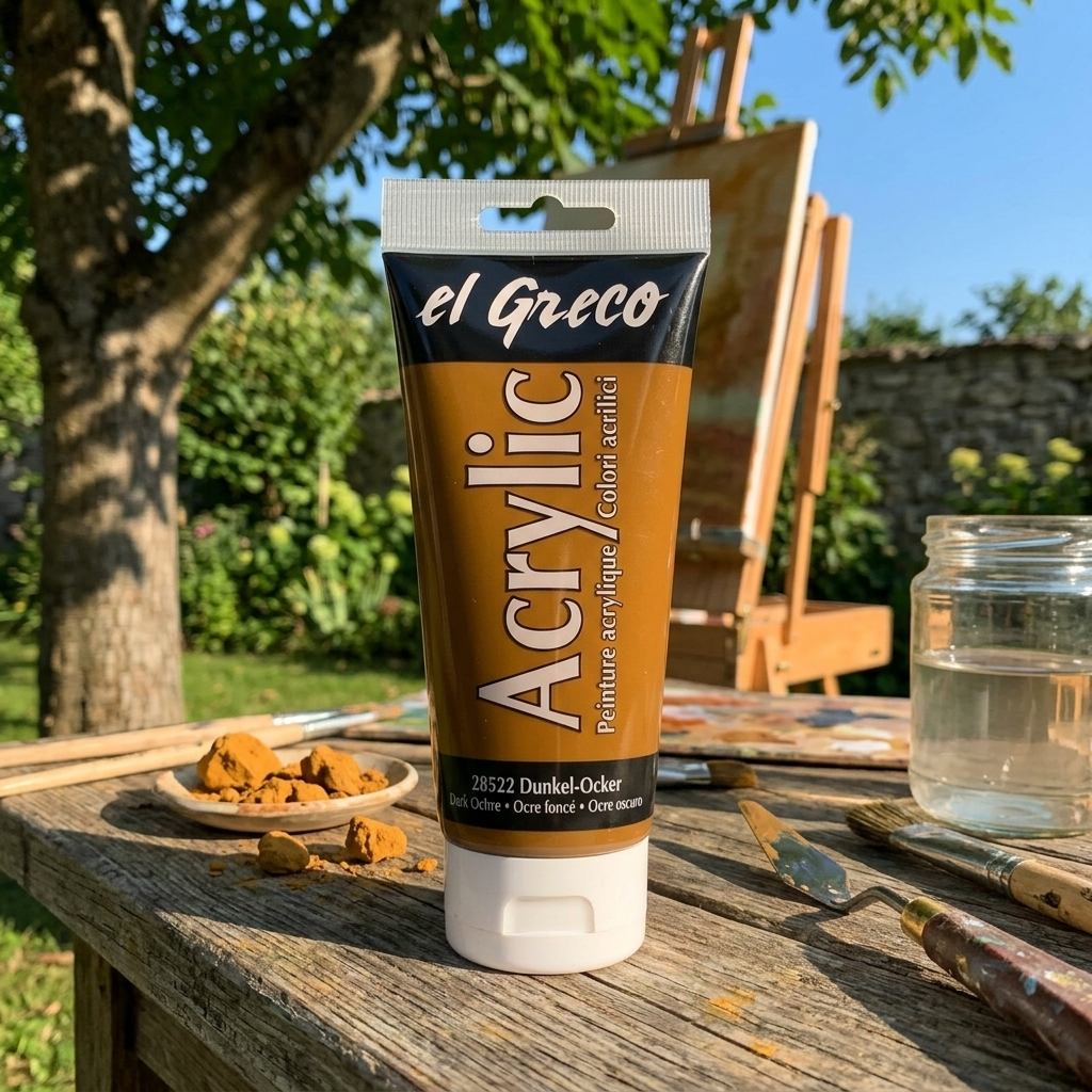Akrylová barva EL GRECO 150 ml TMAVÁ OKROVÁ