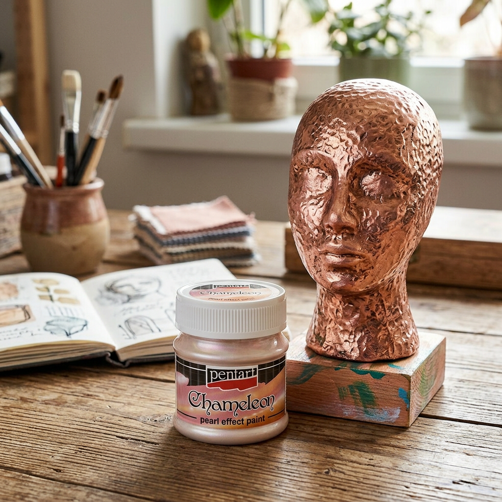 Chameleon perleťová akrylová barva PENTART 50 ml RŮŽOVÁ-ZLATÁ