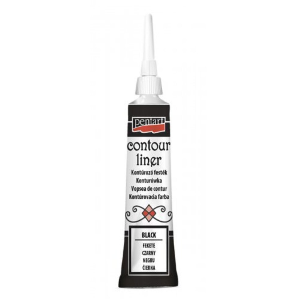 Konturovací liner univerzální PENTART 20 ml ČERNÁ