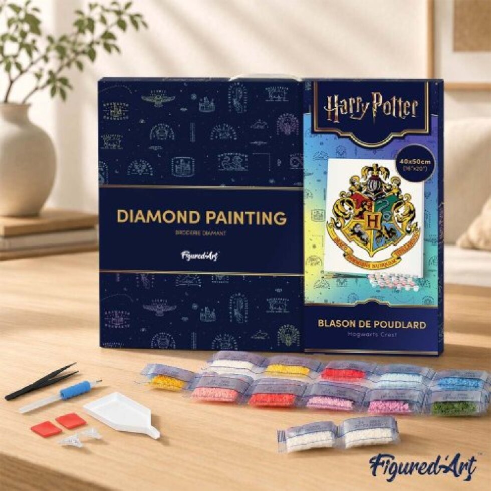 Diamantové malování - HARRY POTTER - BRADAVICKÝ ERB 40 x 50 cm na rámu