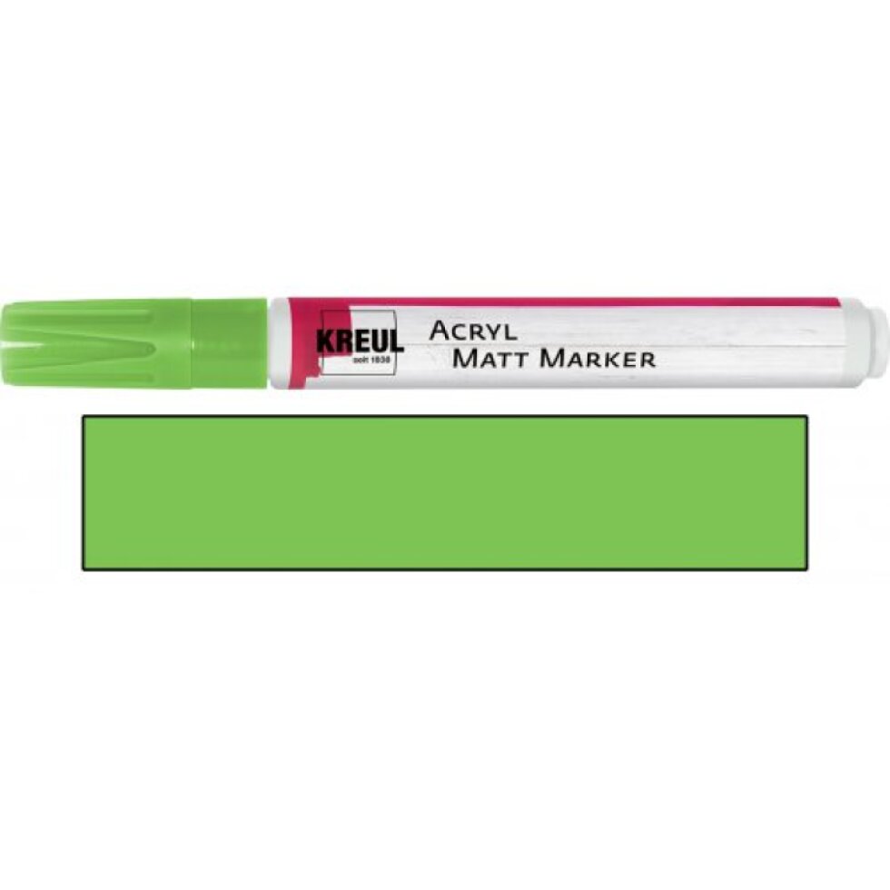 Akrylový fix matný KREUL medium ZELENÁ