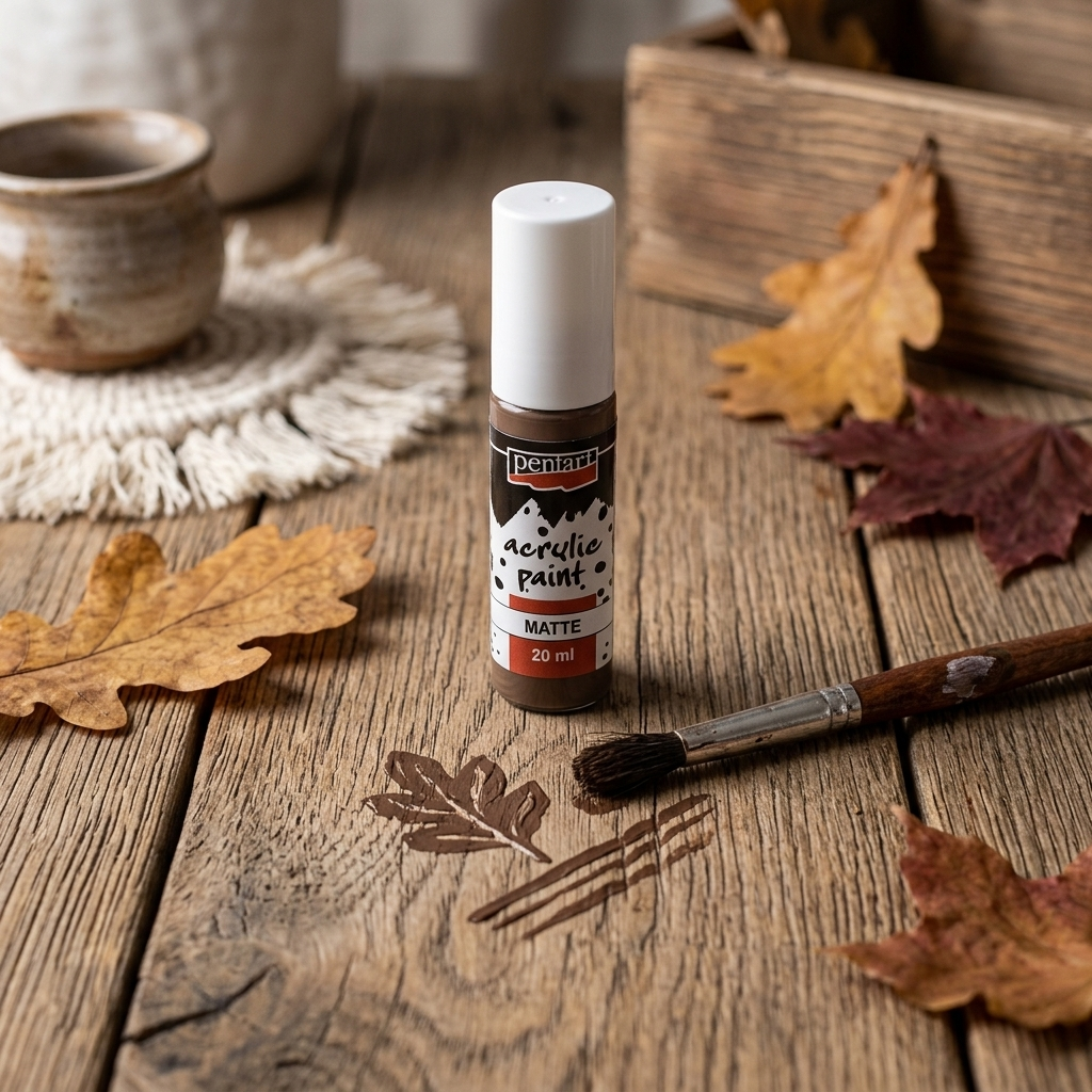 Akrylová barva matná PENTART 20 ml ZEMĚ HNĚDÁ