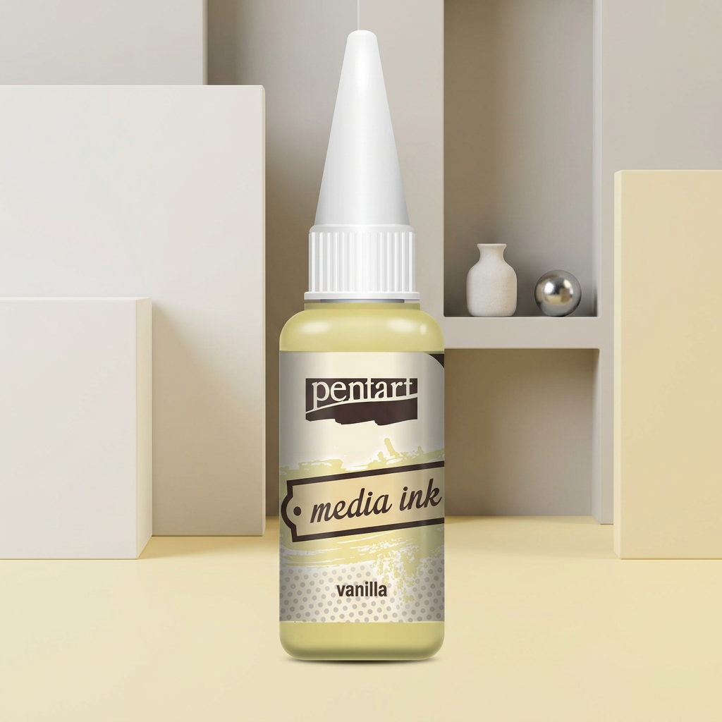 Alkoholový inkoust MEDIA INK PENTART 20 ml VANILKOVÁ