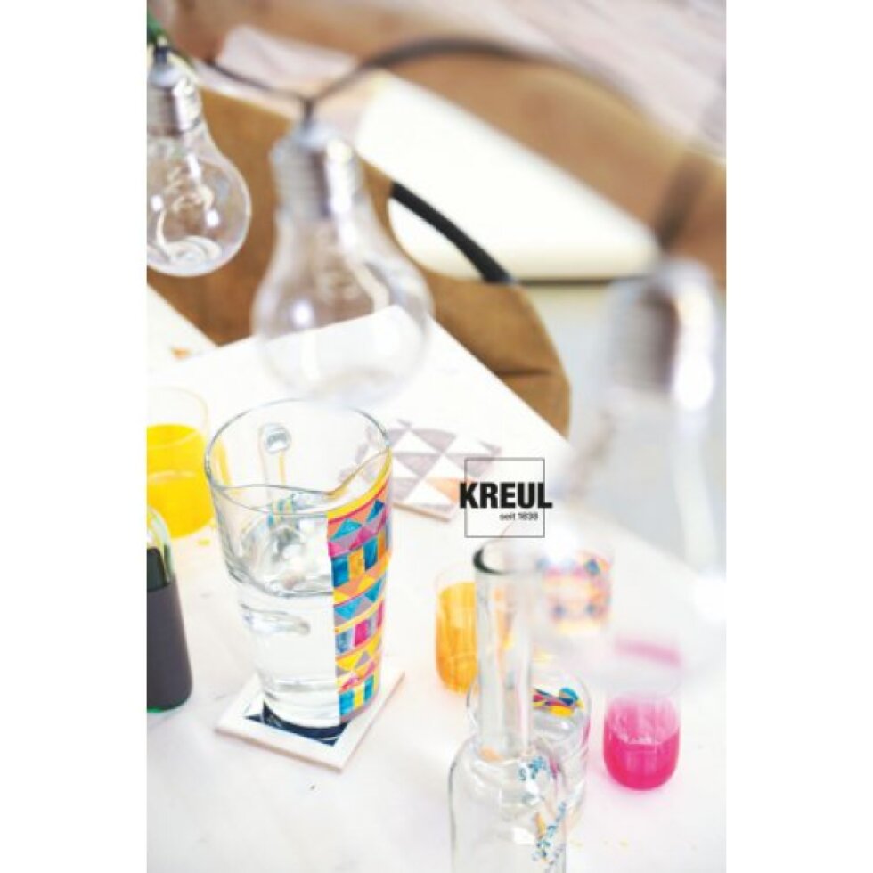 Barva na sklo a porcelán KREUL clear 20 ml JABLKOVÁ ZELENÁ
