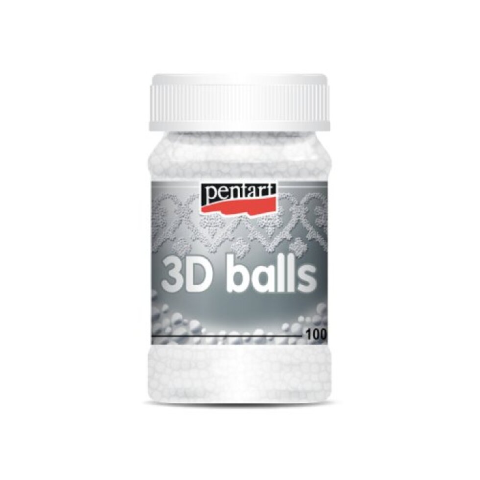 3D kuličky na tvorbu struktur PENTART 100 ml MALÉ