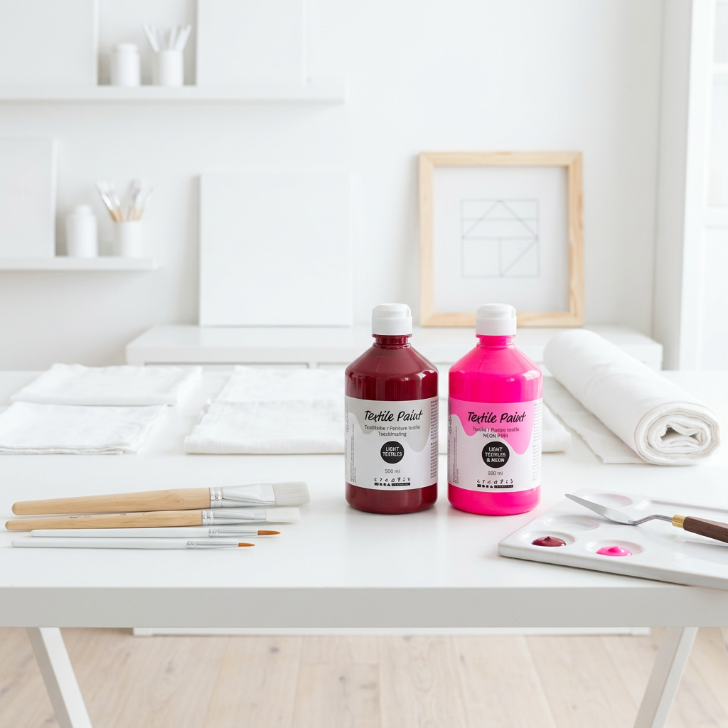 Barva na textil CREATIV 500 ml NEONOVÁ RŮŽOVÁ