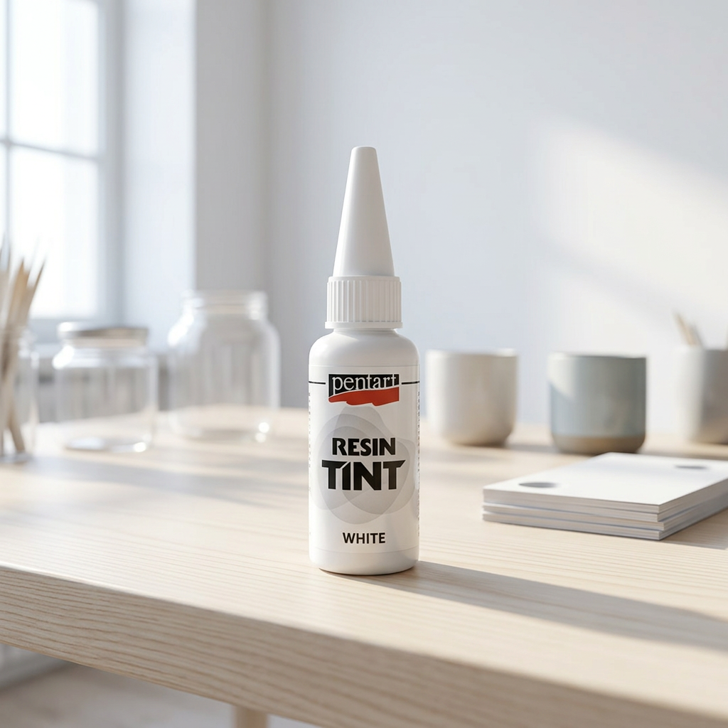 Barva do pryskyřice krycí PENTART 20 ml BÍLÁ