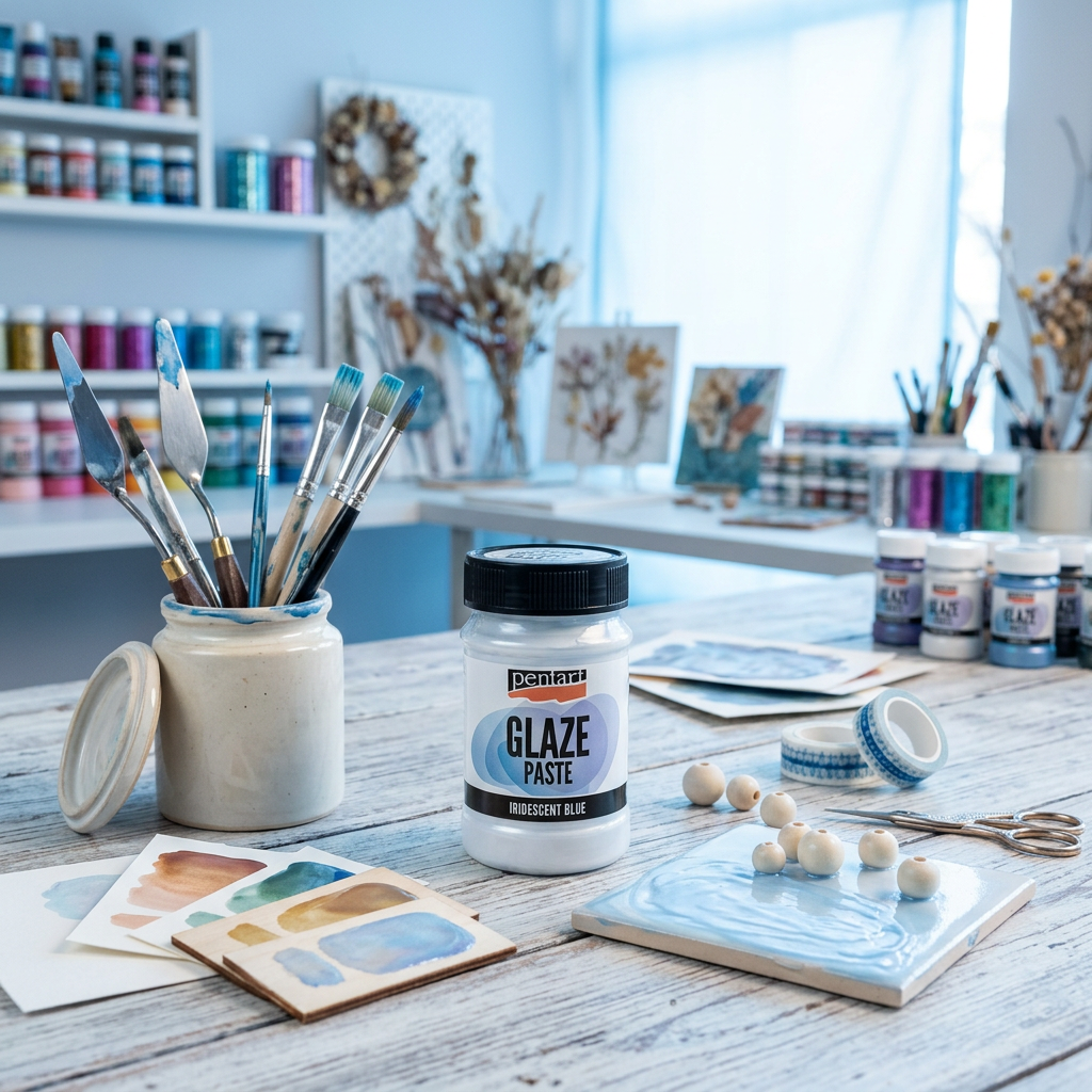 Glazovací pasta PENTART 100 ml DUHOVÁ MODRÁ