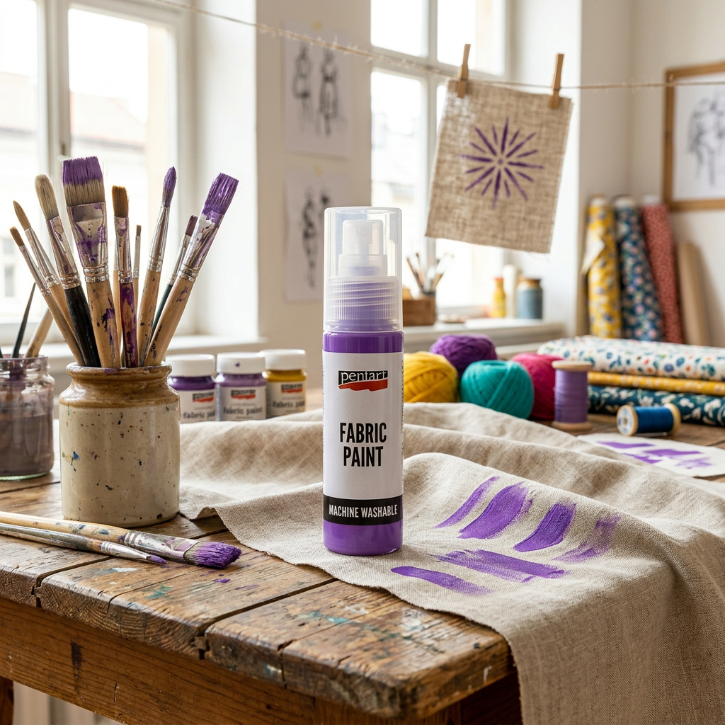 Barva na světlý a tmavý textil PENTART 20 ml PURPUROVÁ