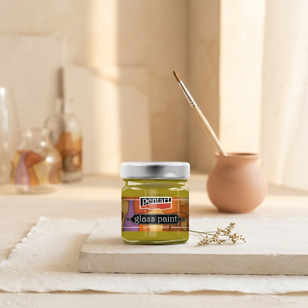 Barva na sklo nevypalovací PENTART 30 ml ZÁZVOROVÁ