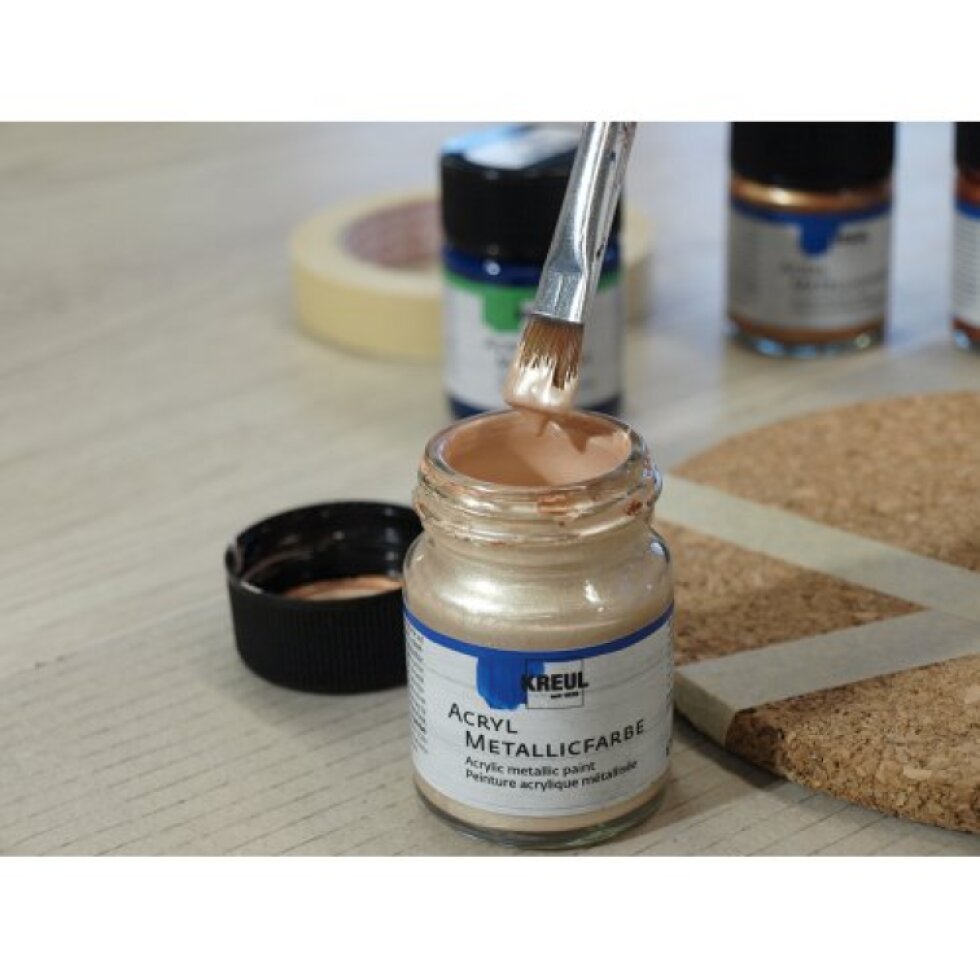 Akrylová barva metalická KREUL 50 ml MODRÁ