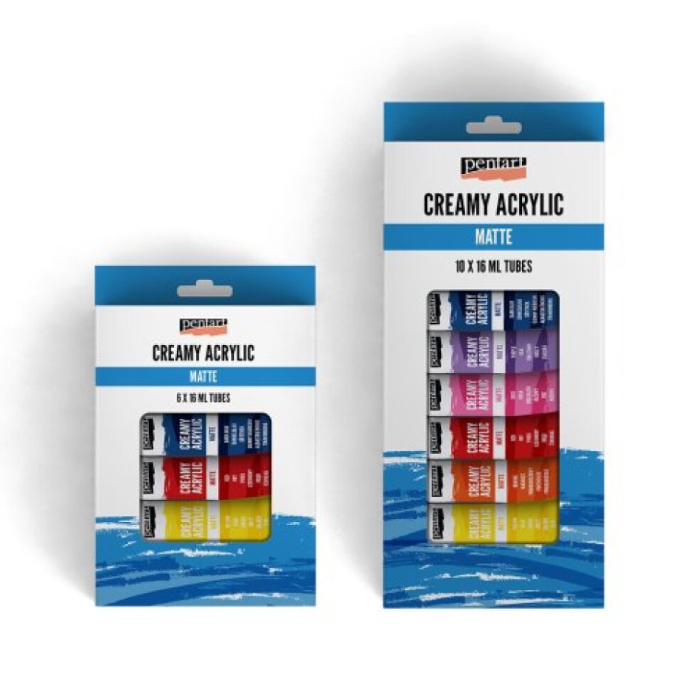 Sada krémová akrylová barva PENTART 6 x 16 ml