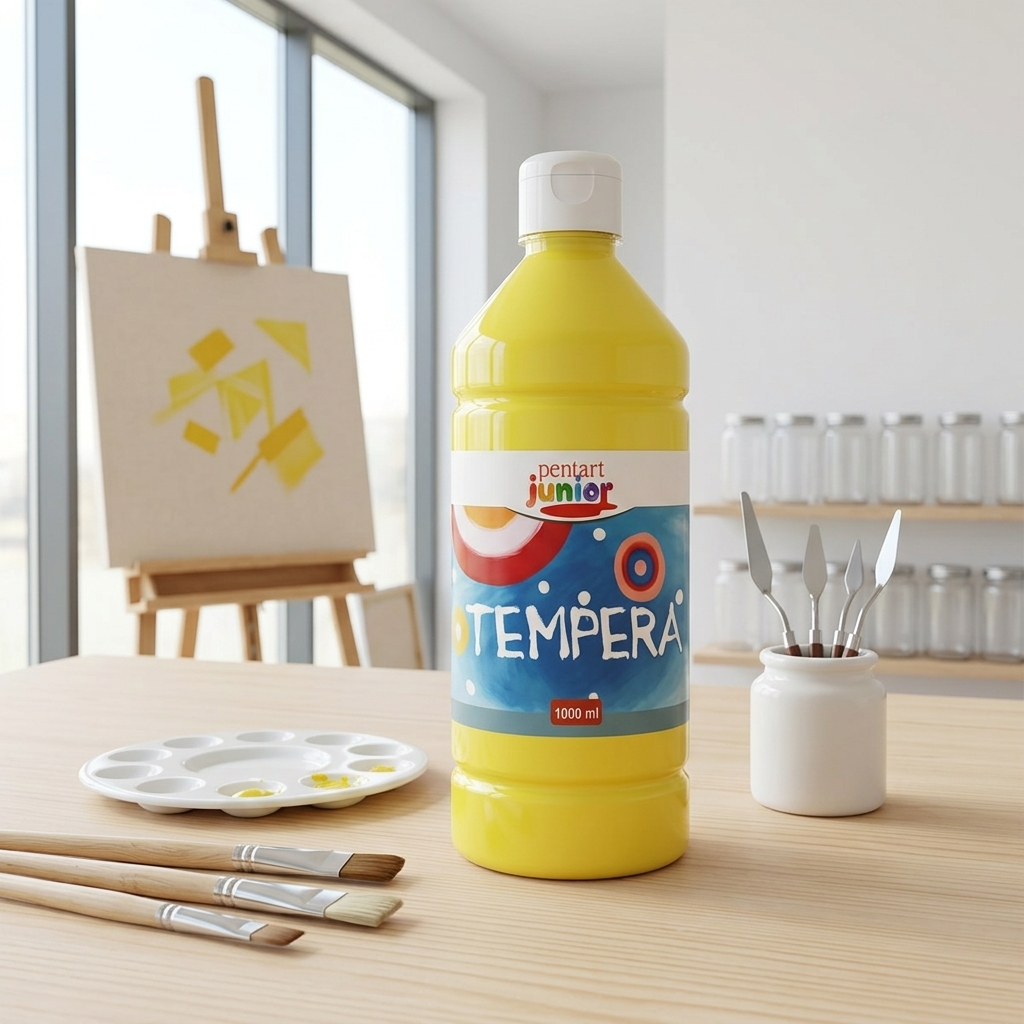 Temperová barva Junior PENTART 1000 ml ŽLUTÁ