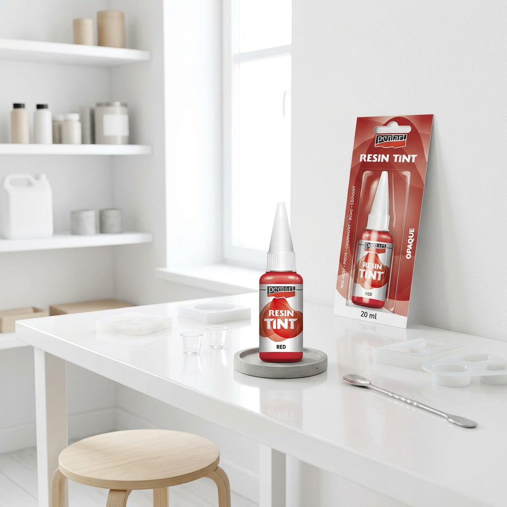 Barva do pryskyřice krycí PENTART 20 ml ČERVENÁ