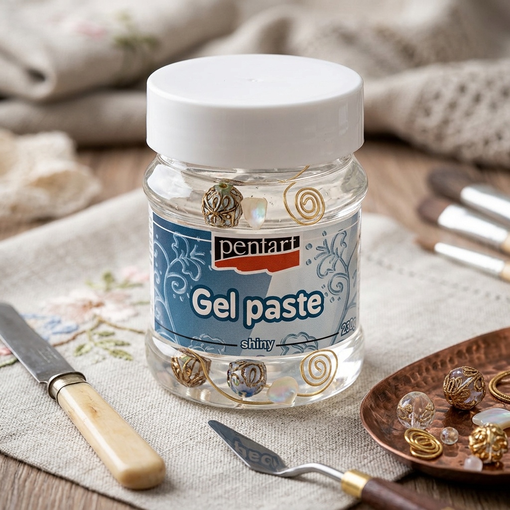 Gelová pasta transparentní PENTART 230 ml LESK
