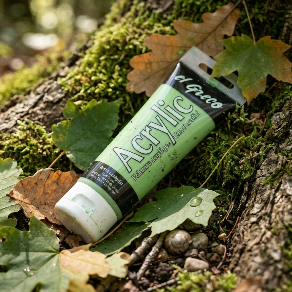 Akrylová barva EL GRECO 75 ml SVĚTLÁ ZELENÁ
