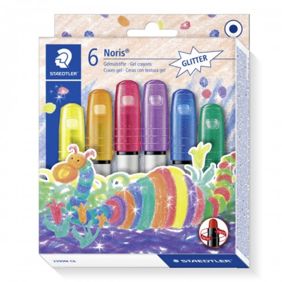 Gelové voskovky NORIS CLUB STAEDTLER 6 třpytivých barev