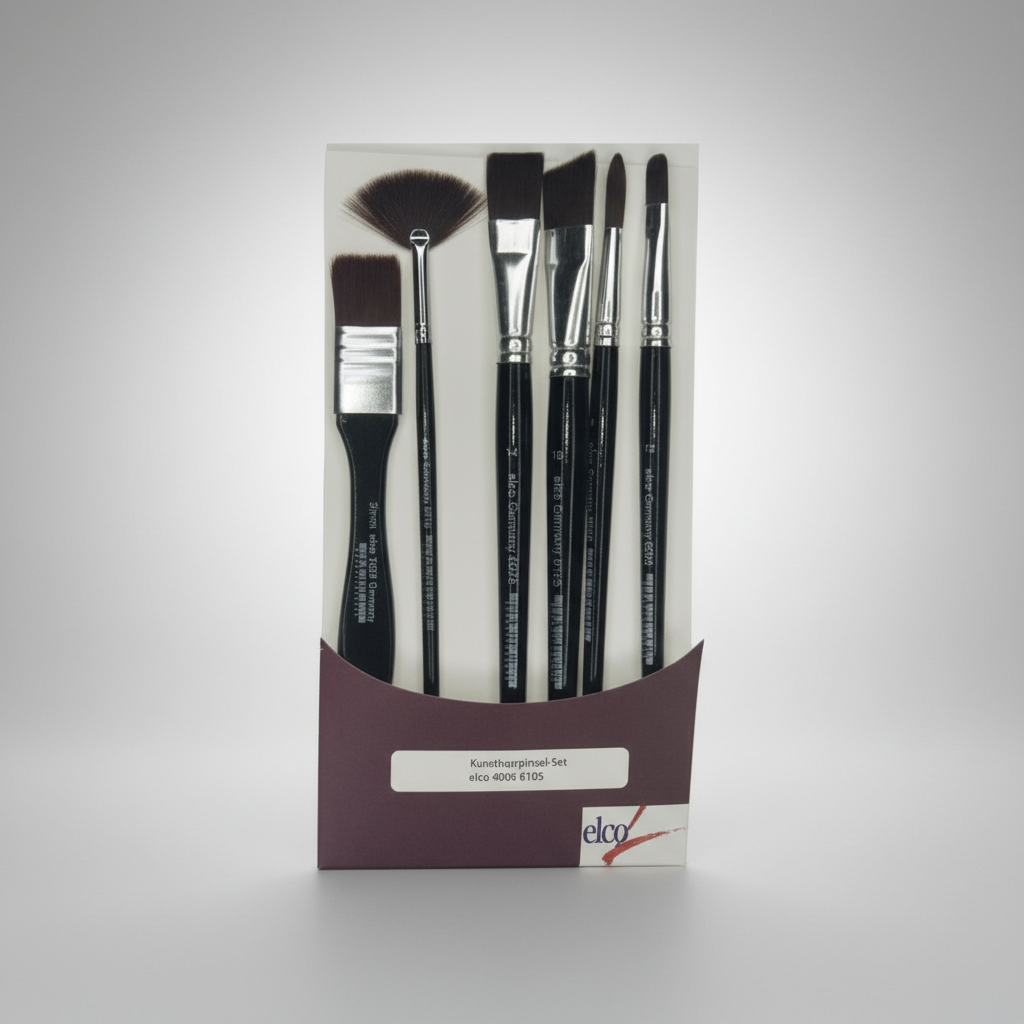 Sada štětců ELCO PINSEL - syntetický vlas - 6 ks