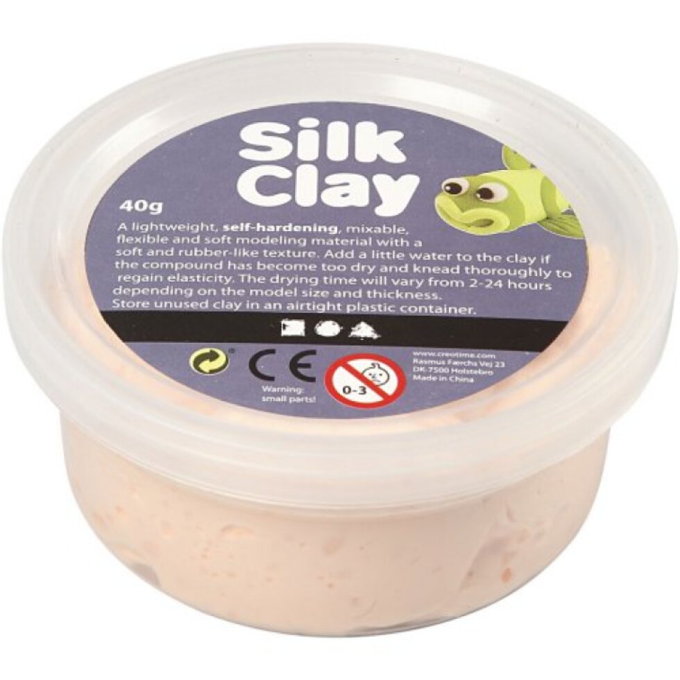 Samotvrdnoucí modelovací lehká hmota Silk Clay 40g SVĚTLÁ BÉŽOVÁ