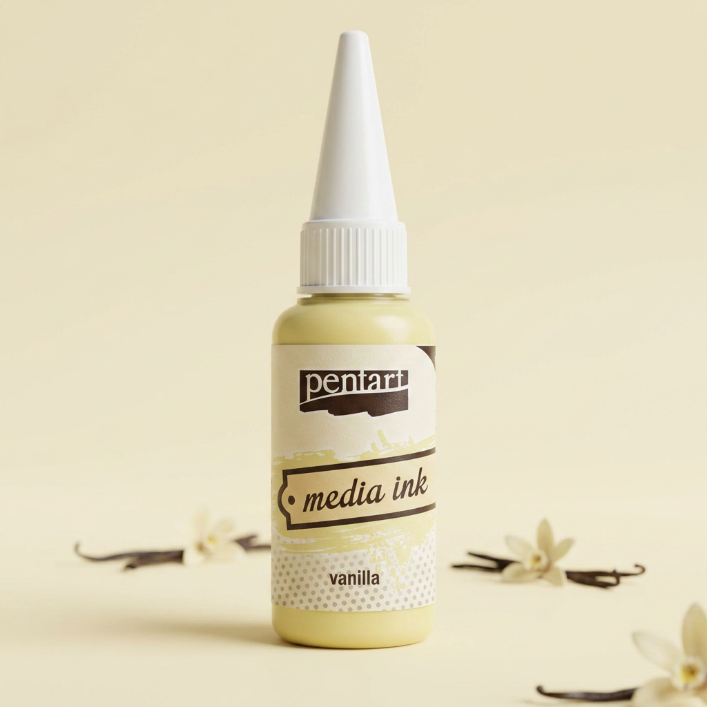 Alkoholový inkoust MEDIA INK PENTART 20 ml VANILKOVÁ